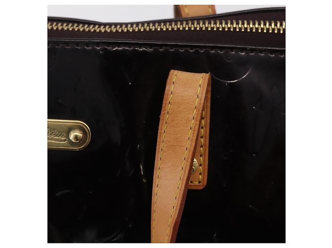 Borsa LOUIS VUITTON Monogram Vernis Bellevue GM Amarante M93589 LV Auth ka6407V Bordò - vista 9