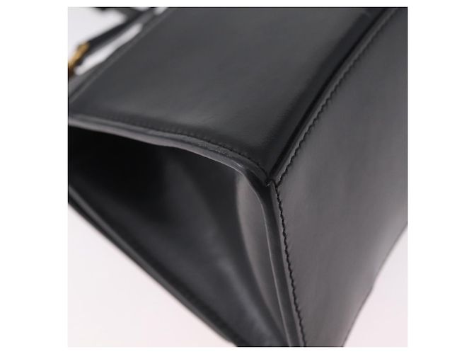 BALENCIAGA Borsa a Mano Small Hour Glass Pelle 2way Nero Oro 693546 Auth gh2347V - vista 16