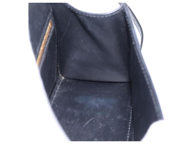 BALENCIAGA Borsa a Mano Small Hour Glass Pelle 2way Nero Oro 693546 Auth gh2347V - vista 27