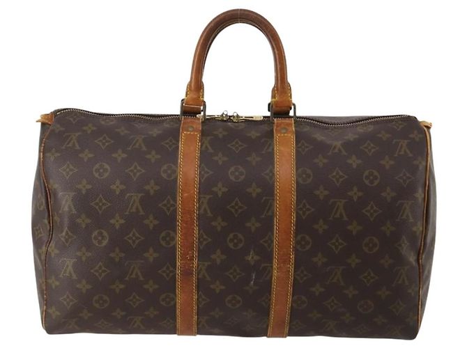 LOUIS VUITTON Monogram Keepall 45 Boston Bag M41428 LV Auth 201180 Monograma - vista 2