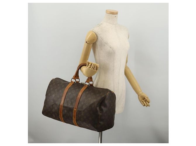 LOUIS VUITTON Monogram Keepall 45 Boston Bag M41428 LV Auth 201180 Monograma - vista 24