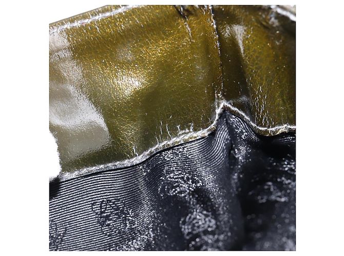 Bolsa LOEWE Velazquez em couro 2way Verde Prata Auth gh2401 - vista 12