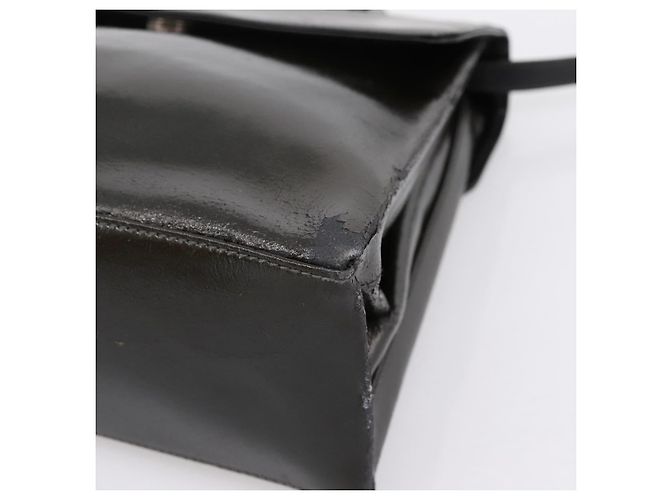 Bolsa LOEWE Velazquez em couro 2way Verde Prata Auth gh2401 - vista 17