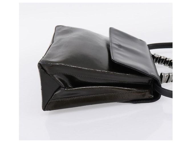 Bolsa LOEWE Velazquez em couro 2way Verde Prata Auth gh2401 - vista 4