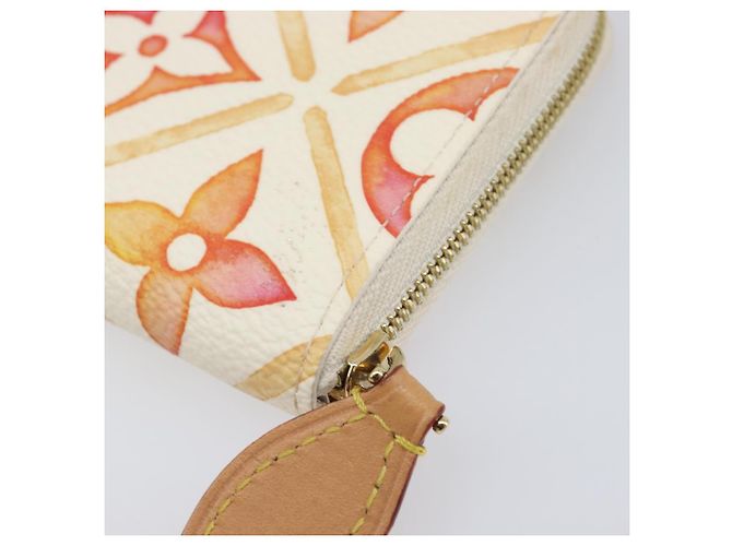 LOUIS VUITTON Monogram Tiles Zippy Coin Purse M83658 LV Auth 205926M Naranja Monograma - vista 10