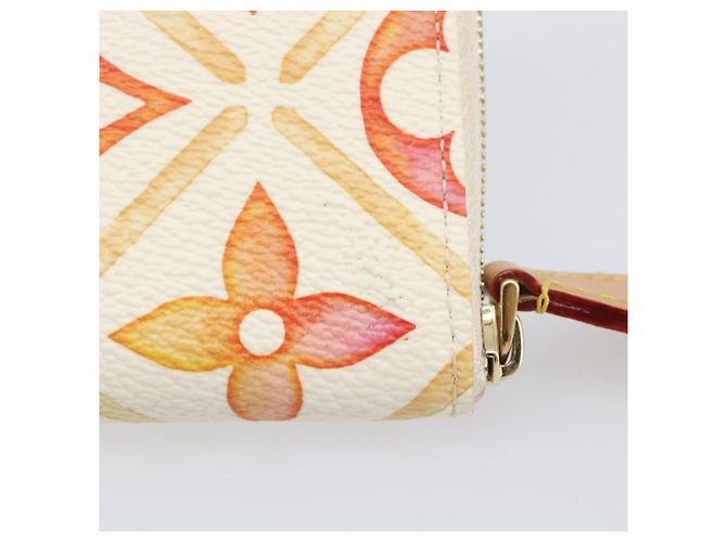 LOUIS VUITTON Monogram Tiles Zippy Coin Purse M83658 LV Auth 205926M Naranja Monograma - vista 12