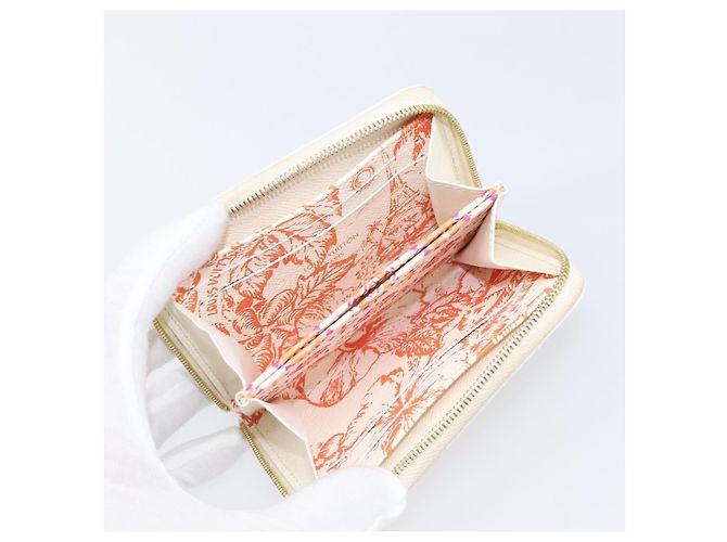 LOUIS VUITTON Monogram Tiles Zippy Coin Purse M83658 LV Auth 205926M Naranja Monograma - vista 17