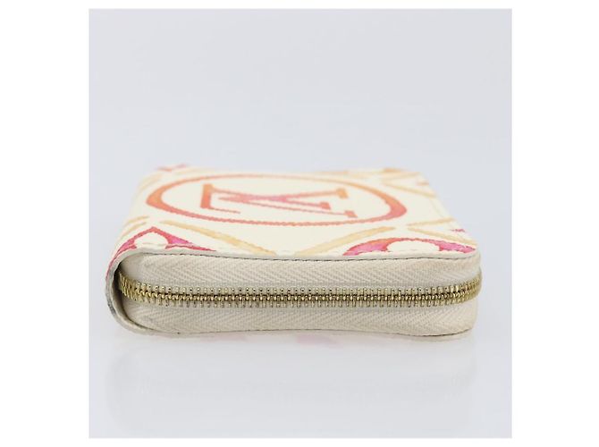 LOUIS VUITTON Monogram Tiles Zippy Coin Purse M83658 LV Auth 205926M Naranja Monograma - vista 4