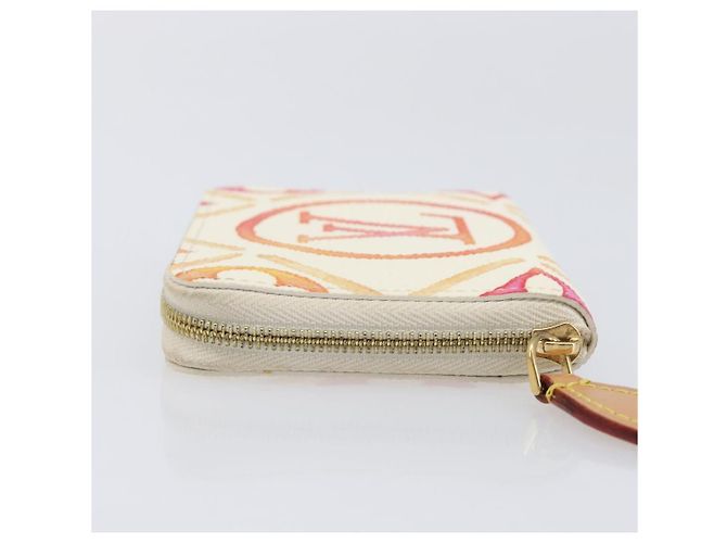 LOUIS VUITTON Monogram Tiles Zippy Coin Purse M83658 LV Auth 205926M Naranja Monograma - vista 5