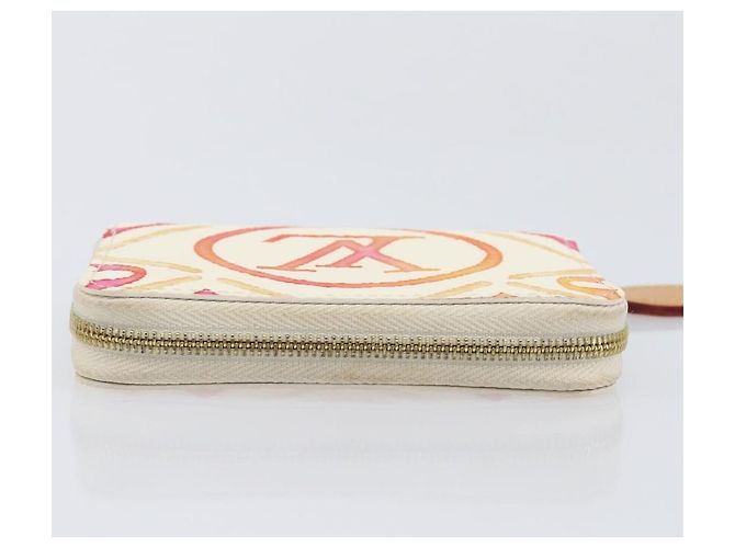 LOUIS VUITTON Monogram Tiles Zippy Coin Purse M83658 LV Auth 205926M Naranja Monograma - vista 6