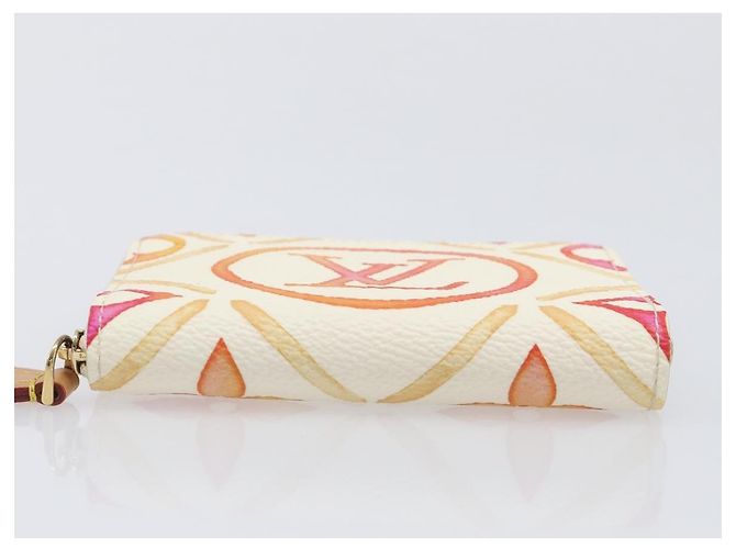 LOUIS VUITTON Monogram Tiles Zippy Coin Purse M83658 LV Auth 205926M Naranja Monograma - vista 7