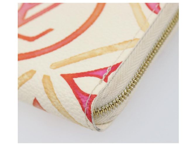 LOUIS VUITTON Monogram Tiles Zippy Coin Purse M83658 LV Auth 205926M Naranja Monograma - vista 8