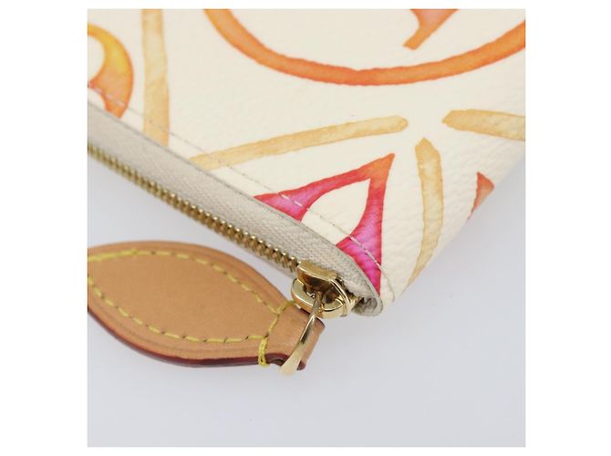 LOUIS VUITTON Monogram Tiles Zippy Coin Purse M83658 LV Auth 205926M Naranja Monograma - vista 9