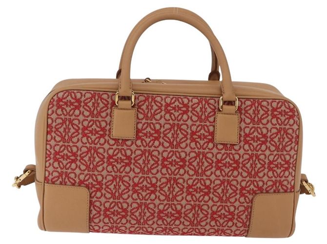 Borsa a mano LOEWE Amazona 28 Canvas 2way Beige Gold Auth 203608SAM D'oro - vista 2