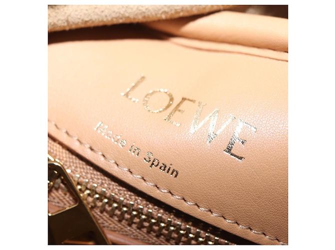 Borsa a mano LOEWE Amazona 28 Canvas 2way Beige Gold Auth 203608SAM D'oro - vista 25
