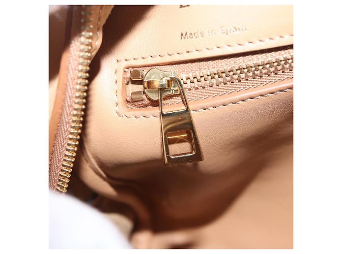 Borsa a mano LOEWE Amazona 28 Canvas 2way Beige Gold Auth 203608SAM D'oro - vista 28