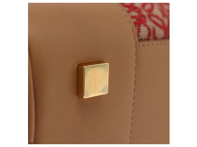 Borsa a mano LOEWE Amazona 28 Canvas 2way Beige Gold Auth 203608SAM D'oro - vista 6