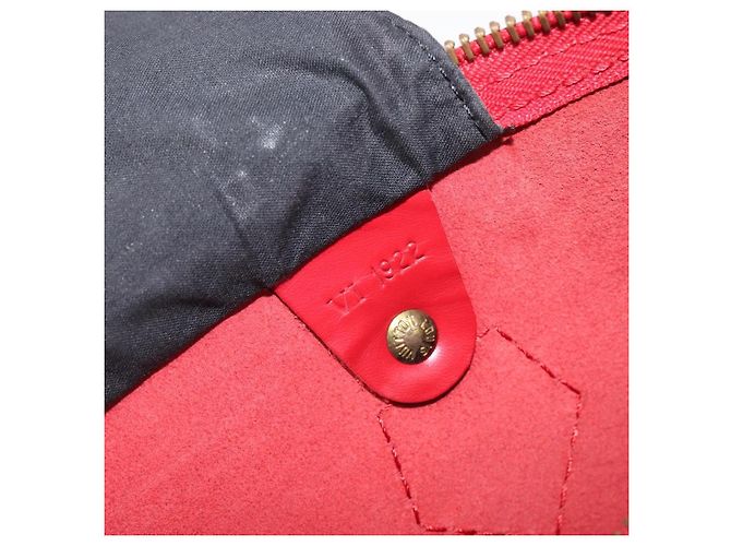 Borsa a mano LOUIS VUITTON Epi Speedy 30 Castilian Red M43007 LV Auth ep15983A Rosso - vista 12