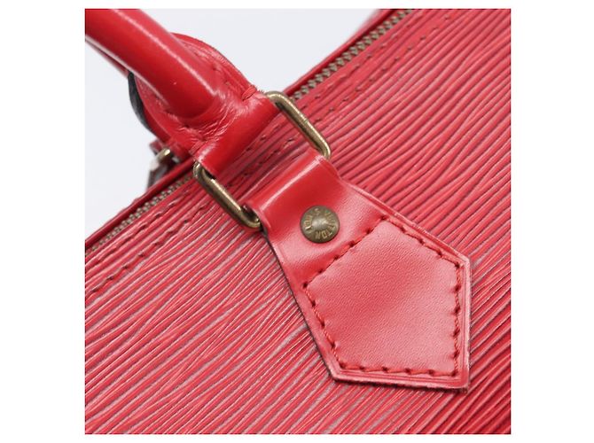 Borsa a mano LOUIS VUITTON Epi Speedy 30 Castilian Red M43007 LV Auth ep15983A Rosso - vista 19