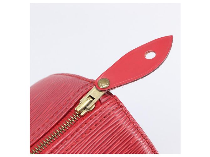 Borsa a mano LOUIS VUITTON Epi Speedy 30 Castilian Red M43007 LV Auth ep15983A Rosso - vista 20