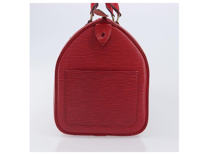Borsa a mano LOUIS VUITTON Epi Speedy 30 Castilian Red M43007 LV Auth ep15983A Rosso - vista 4