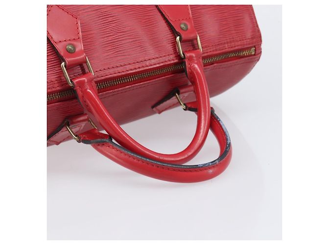 Borsa a mano LOUIS VUITTON Epi Speedy 30 Castilian Red M43007 LV Auth ep15983A Rosso - vista 7