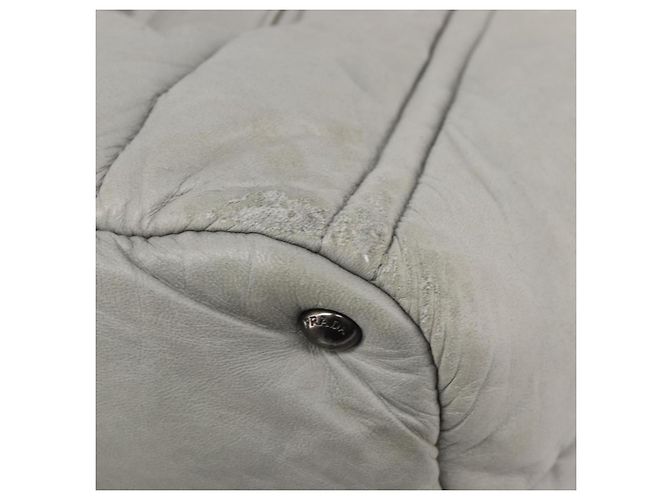 Borsa a mano PRADA Nappa Bomber in pelle 2way Grigio Auth LN154 Marrone - vista 16