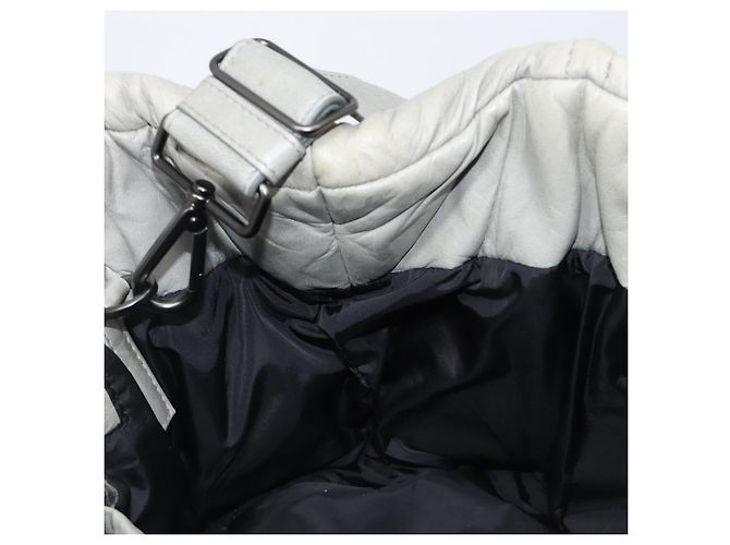 Borsa a mano PRADA Nappa Bomber in pelle 2way Grigio Auth LN154 Marrone - vista 22