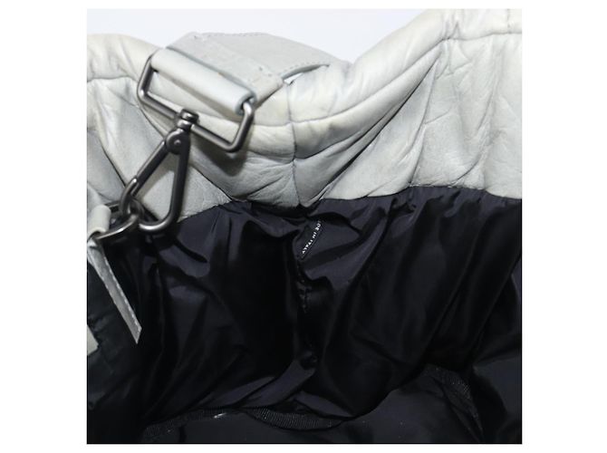 Borsa a mano PRADA Nappa Bomber in pelle 2way Grigio Auth LN154 Marrone - vista 23