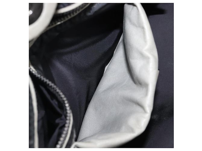 Borsa a mano PRADA Nappa Bomber in pelle 2way Grigio Auth LN154 Marrone - vista 26