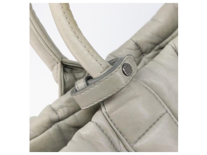 Borsa a mano PRADA Nappa Bomber in pelle 2way Grigio Auth LN154 Marrone - vista 31