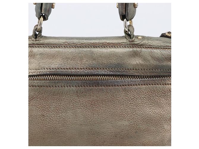 Borsa Salvatore Ferragamo Gancini in pelle 2way Gold Auth bs37237 D'oro - vista 4