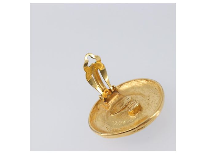 Orecchini CHANEL metallo Gold Tone CC Auth bs37295 - vista 10