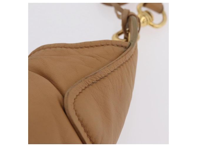 Borsa a tracolla Miu Miu in pelle beige e oro autentica 206041V D'oro - vista 5