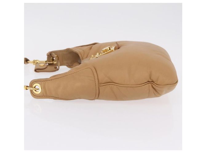 Borsa a tracolla Miu Miu in pelle beige e oro autentica 206041V D'oro - vista 6