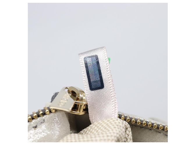 Borsa a tracolla con catena Jimmy Choo Pelle Silver Gold Auth 206104A Argento D'oro - vista 23
