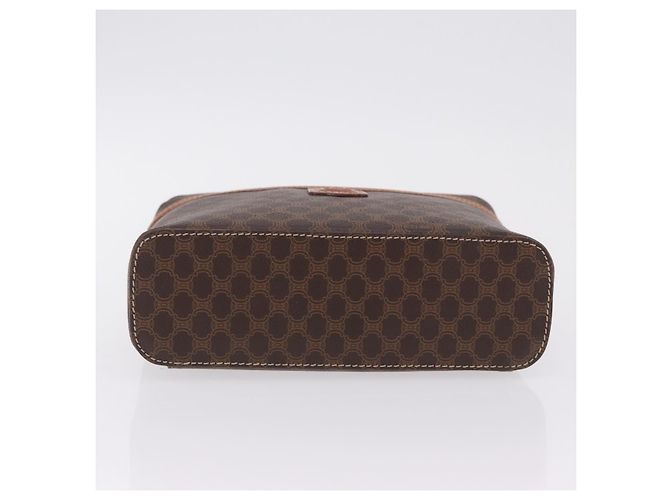 Céline CELINE Macadam Vanity Cosmetic Pouch PVC Brown Gold Tone Auth ki6896M Braun - Ansicht 10