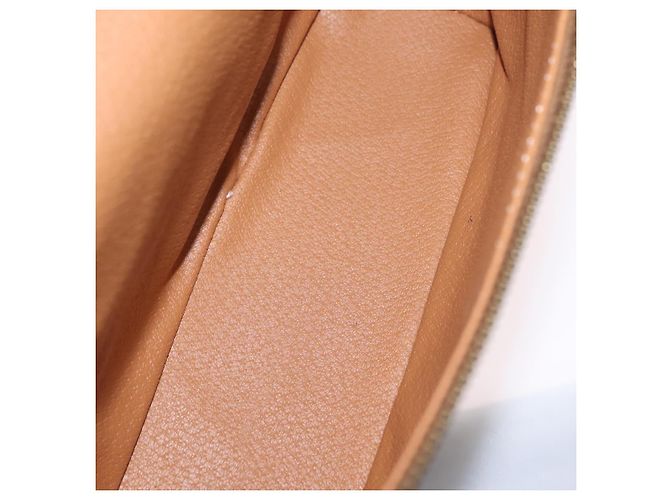 Céline CELINE Macadam Vanity Cosmetic Pouch PVC Brown Gold Tone Auth ki6896M Braun - Ansicht 19