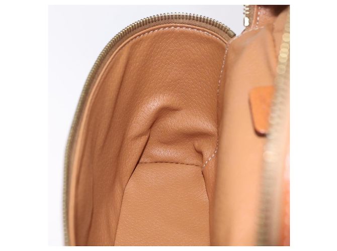 Céline CELINE Macadam Vanity Cosmetic Pouch PVC Brown Gold Tone Auth ki6896M Braun - Ansicht 21