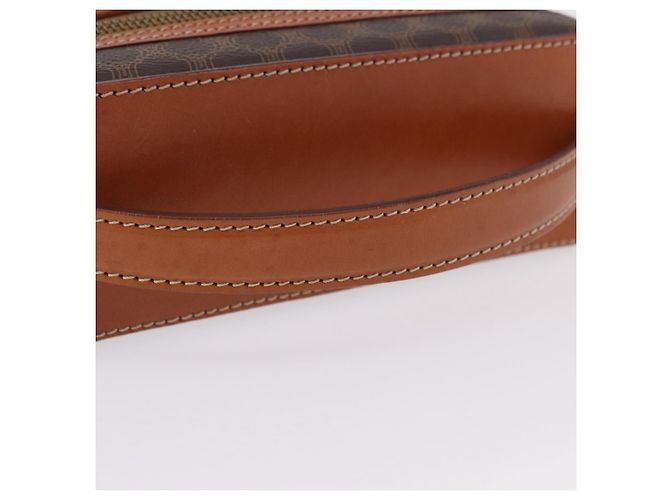 Céline CELINE Macadam Vanity Cosmetic Pouch PVC Brown Gold Tone Auth ki6896M Braun - Ansicht 7