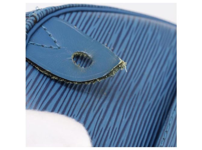 LOUIS VUITTON Epi Speedy 25 Hand Bag Toledo Blue M43015 LV Auth 206328 - vista 10