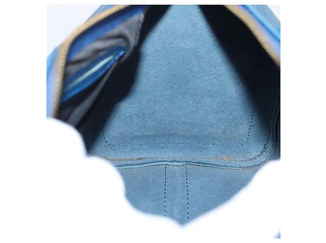 LOUIS VUITTON Epi Speedy 25 Hand Bag Toledo Blue M43015 LV Auth 206328 - vista 20