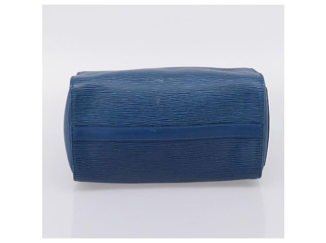 LOUIS VUITTON Epi Speedy 25 Hand Bag Toledo Blue M43015 LV Auth 206328 - vista 5