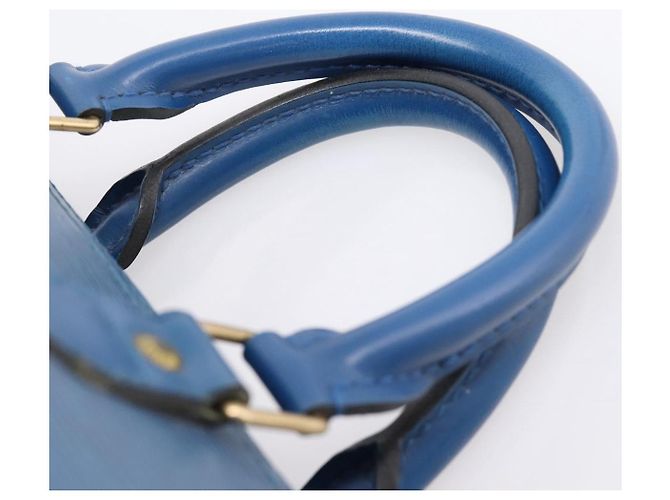 LOUIS VUITTON Epi Speedy 25 Hand Bag Toledo Blue M43015 LV Auth 206328 - vista 8