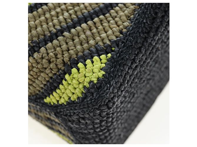 Borsa a mano LOEWE Puzzle Bag Small in pelle Verde Tono Oro Auth 167700SM - vista 15