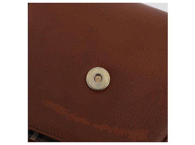 Bolsa de Ombro Burberrys em Couro Marrom Tom Dourado Auth BA16146 - vista 20