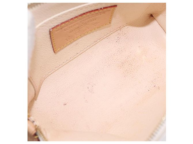 LOUIS VUITTON Monogram Multicolor Pochette Cosmetic PM White M47354 Auth mr3050V Bianco - vista 10