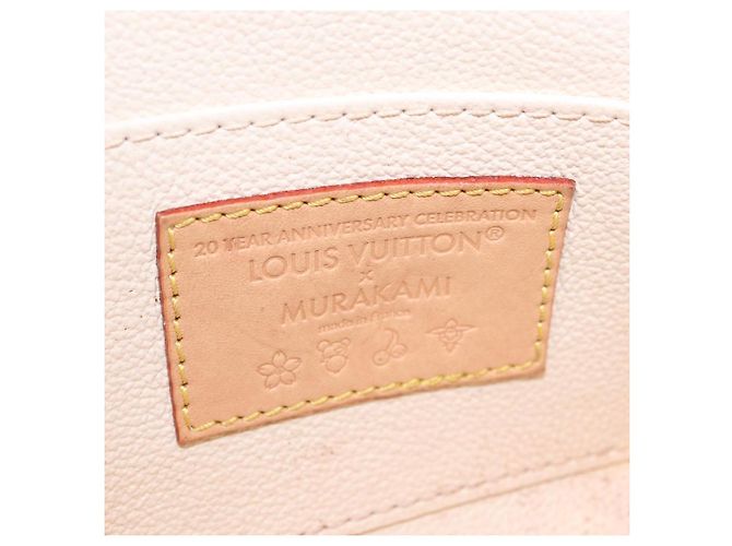 LOUIS VUITTON Monogram Multicolor Pochette Cosmetic PM White M47354 Auth mr3050V Bianco - vista 11