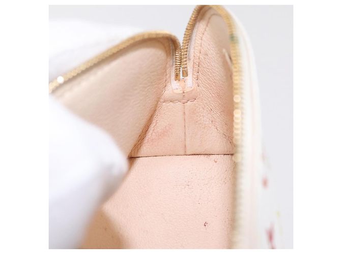LOUIS VUITTON Monogram Multicolor Pochette Cosmetic PM White M47354 Auth mr3050V Bianco - vista 20