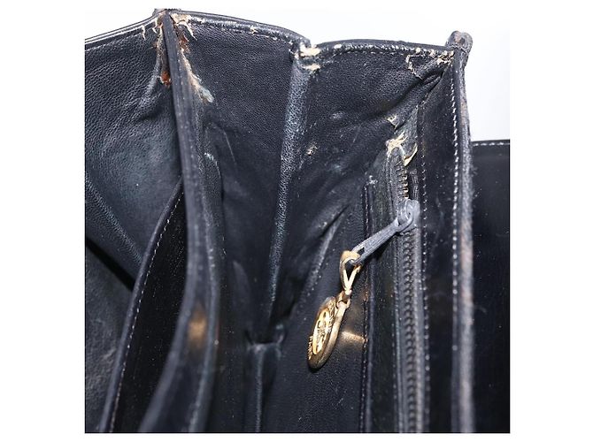 Céline Borsa a tracolla CELINE C Sulky Canvas Black Gold Auth ep16244 Nero D'oro - vista 24